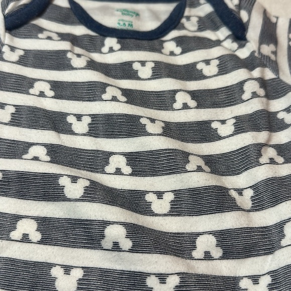 Disney - Navy and White Mickey Mouse Bodysuit Onesie - Picture 2 of 3